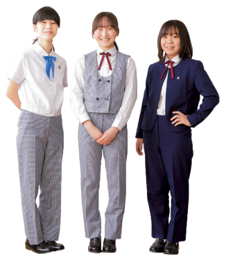 パンツスタイルも選べます